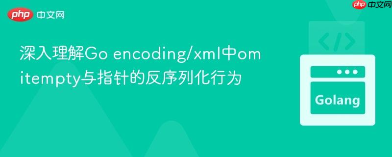 深入理解Go encoding/xml中omitempty与指针的反序列化行为