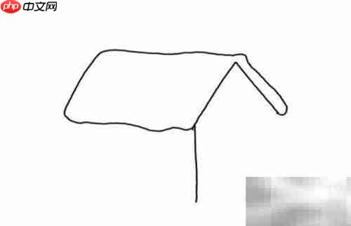 雪地小屋绘画教程