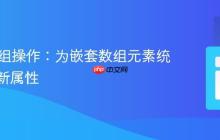 PHP数组操作:为嵌套数组元素统一添加新属性