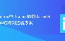 解决Firefox中iframe加载Base64编码文本的跨浏览器方案