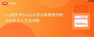 Go语言中float64浮点数精度控制与四舍五入方法详解