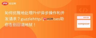 如何优雅地处理PHP异步操作和并发请求？guzzlehttp/promises助你告别回调地狱！