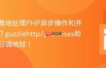 如何优雅地处理PHP异步操作和并发请求?guzzlehttp/promises助你告别回调地狱!