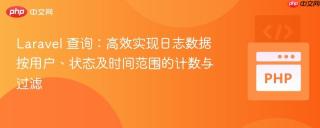 Laravel 查询：高效实现日志数据按用户、状态及时间范围的计数与过滤
