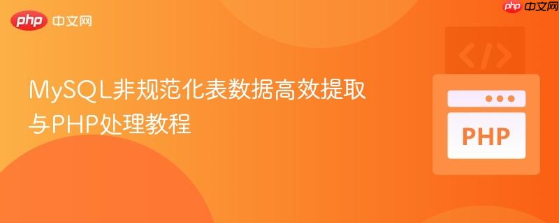 MySQL非规范化表数据高效提取与PHP处理教程