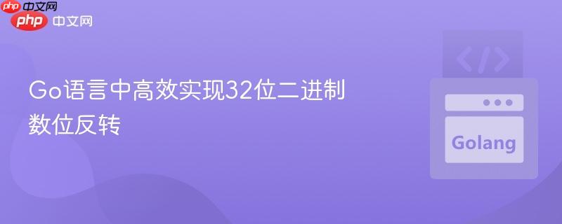 go语言中高效实现32位二进制数位反转