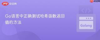 Go语言中正确测试哈希函数返回值的方法