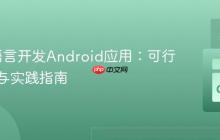 纯Go语言开发Android应用:可行性分析与实践指南