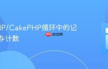 优化PHP/CakePHP循环中的记录去重与计数