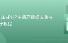 PHP/CakePHP中循环数据去重与项目统计教程
