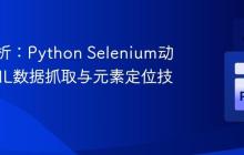 深入解析:Python Selenium动态HTML数据抓取与元素定位技巧
