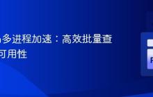 Python多进程加速:高效批量查询域名可用性
