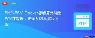 PHP-FPM Docker容器意外输出POST数据：安全加固与解决方案