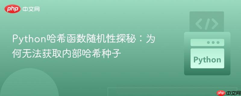 Python哈希函数随机性探秘：为何无法获取内部哈希种子
