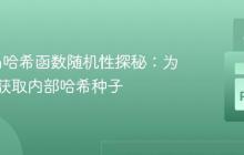 Python哈希函数随机性探秘：为何无法获取内部哈希种子