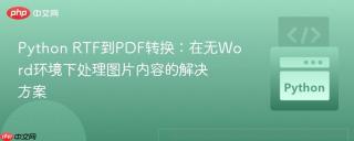 Python RTF到PDF转换：在无Word环境下处理图片内容的解决方案