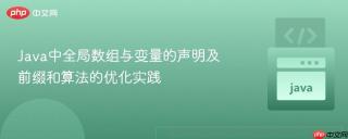 Java中全局数组与变量的声明及前缀和算法的优化实践