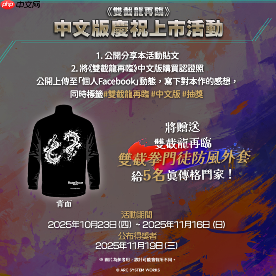 《双截龙再临》中文版今天上市!举办庆祝上市活动