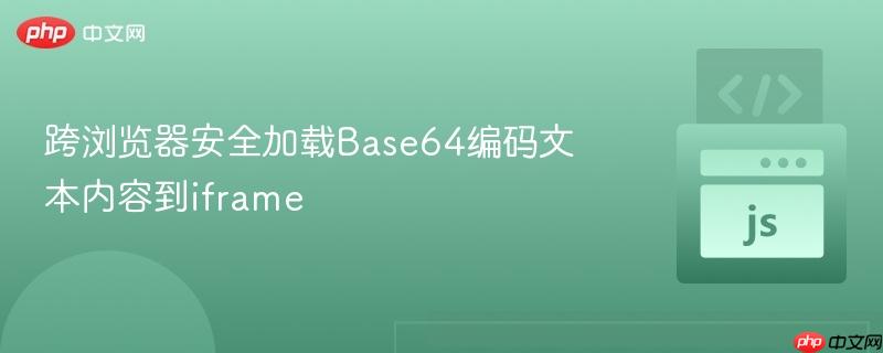 跨浏览器安全加载Base64编码文本内容到iframe