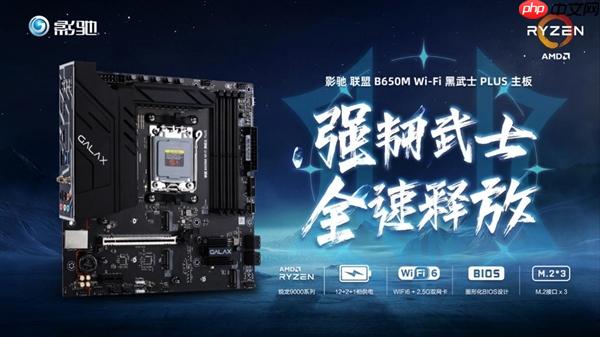 中端装机新方案!影驰联盟 B650M Wi-Fi 黑武士 PLUS 主板评测