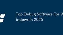 2025 年 Windows 頂級調試軟件