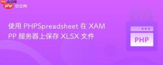 使用 PHPSpreadsheet 在 XAMPP 服务器上保存 XLSX 文件