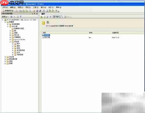 SQL Server 2005新建表方法