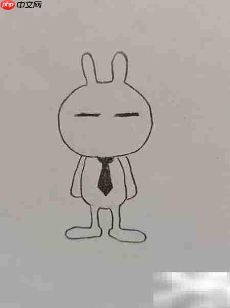 兔斯基简笔画教程