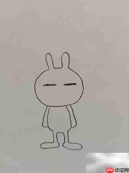 兔斯基简笔画教程