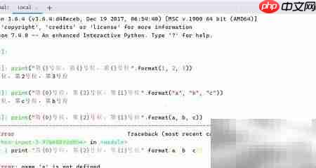Python中format用法详解