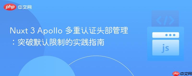 Nuxt 3 Apollo 多重认证头部管理:突破默认限制的实践指南