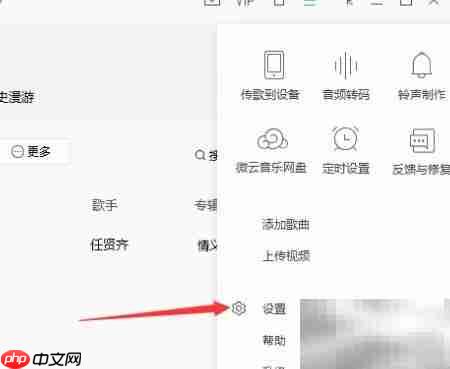 QQ音乐缓存空间设置方法