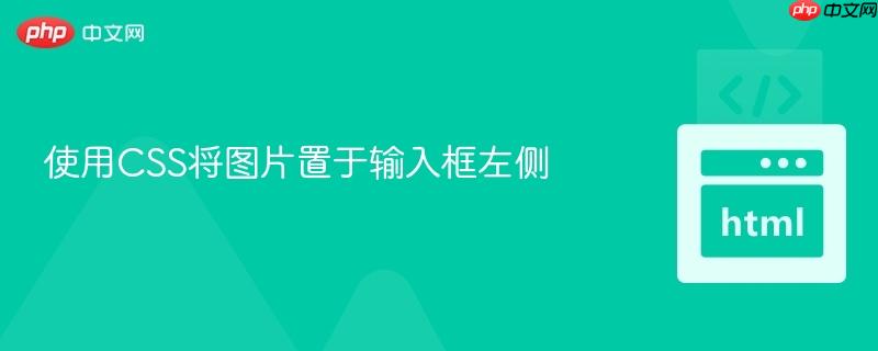 使用css将图片置于输入框左侧