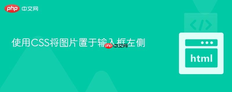 使用CSS将图片置于输入框左侧