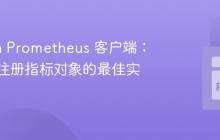 Python Prometheus 客户端:获取已注册指标对象的最佳实践