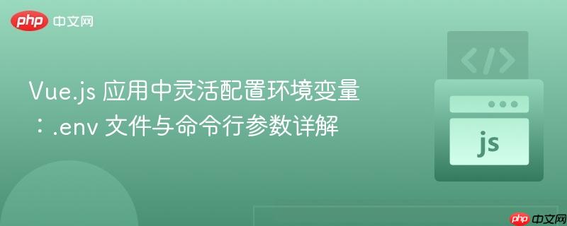 Vue.js 应用中灵活配置环境变量:.env 文件与命令行参数详解