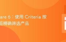 Shopware 6:使用 Criteria 按多个标签精确筛选产品