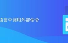 在 Go 语言中调用外部命令
