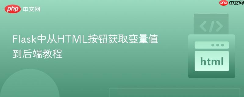 Flask中从HTML按钮获取变量值到后端教程