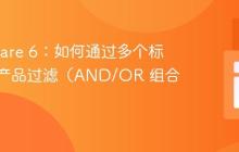 Shopware 6:如何通过多个标签进行产品过滤(AND/OR 组合)