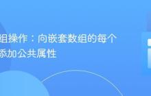 PHP数组操作:向嵌套数组的每个子元素添加公共属性