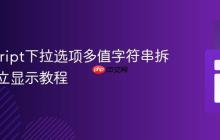 JavaScript下拉选项多值字符串拆分与独立显示教程