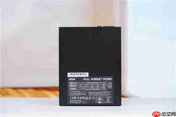 轻松驾驭RTX 5090!微星MEG Ai1600T PCIE5超神电源图赏