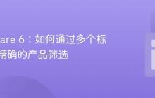 Shopware 6:如何通过多个标签进行精确的产品筛选