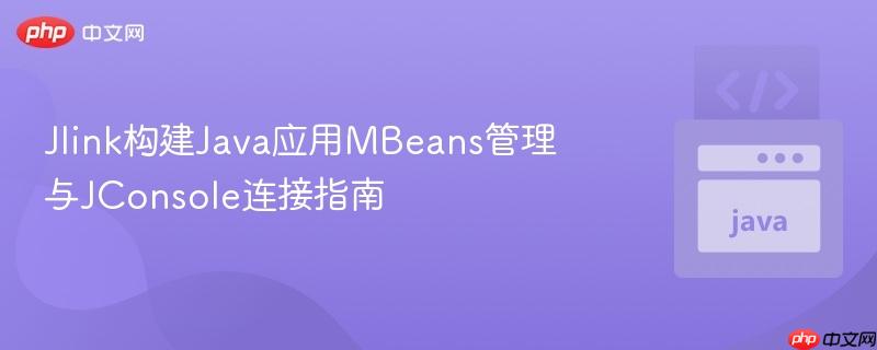 Jlink构建Java应用MBeans管理与JConsole连接指南