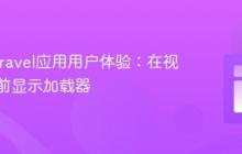 提升Laravel应用用户体验:在视图渲染前显示加载器