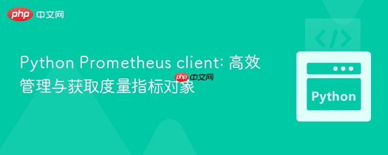 Python Prometheus client: 高效管理与获取度量指标对象
