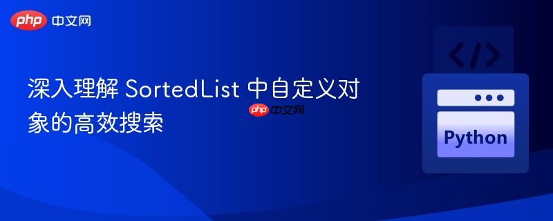 深入理解 SortedList 中自定义对象的高效搜索