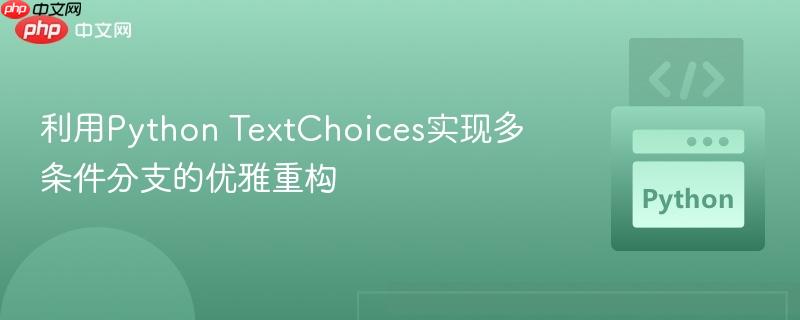 利用Python TextChoices实现多条件分支的优雅重构