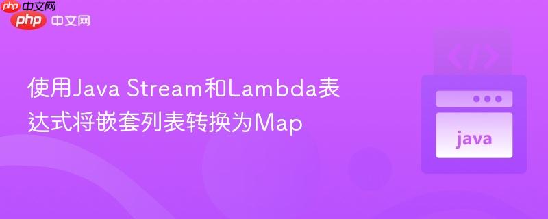 使用Java Stream和Lambda表达式将嵌套列表转换为Map 使用Java Stream和Lambda表达式将嵌套列表转换为Map